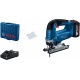 BOSCH GST 185-LI Akkus szúrófűrészek, 1x 4,0 Ah, GAL 18V-20, szerszámkoffer 06015B3023