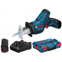 BOSCH GSA 12V-14 PROFESSIONAL Akkus szablyafűrész (12V/2x3,0Ah) L-BOXX 060164L976