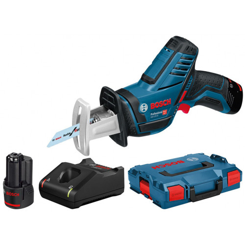 BOSCH GSA 12V-14 PROFESSIONAL Akkus szablyafűrész (12V/2x3,0Ah) L-BOXX 060164L976