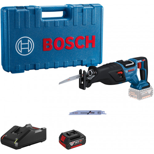 BOSCH GSA 185-LI PROFESSIONAL Akkus szablyafűrész (18V/1x5,0Ah) koffer 06016C0021