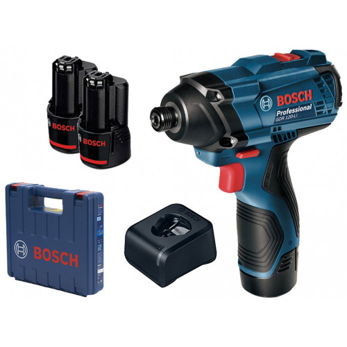 BOSCH GDR 120-LI PROFESSIONAL Akkus ütvecsavarozó 12V/2x2,0Ah, koffer 06019F0001