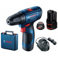BOSCH GSR 120-LI PROFESSIONAL Akkus fúró-csavarozó (12V/2x2,0Ah) koffer 06019G8000 BOSCH GSR 120-LI PROFESSIONAL Akkus fúró-csavarozó (12V/2x2,0Ah) koffer 06019G8000