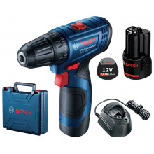 BOSCH GSR 120-LI PROFESSIONAL akkus fúró-csavarbehajtó 2x2.0Ah koffer, 06019G8000