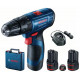 BOSCH GSB 120-LI PROFESSIONAL Akkus ütvefúró-csavarozó 2x 12V 2.0Ah, 06019G8100