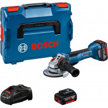 BOSCH GWS 18V-10 P Akku sarokcsiszoló, 2x 5,0Ah, L-BOXX 06019J4101