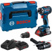 BOSCH GSR 18V-90 FC Akkus fúrócsavarozó, 2× 4.0Ah, GAL 18V-40, L-BOXX 136 06019K6205