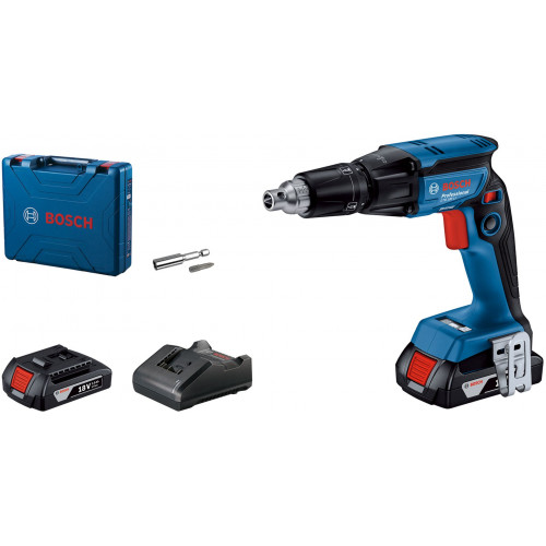 BOSCH Akkus szárazépítési csavarbehajtók, 2x 2.0 Ah, GAL 18V-20, kufor 06019K7020