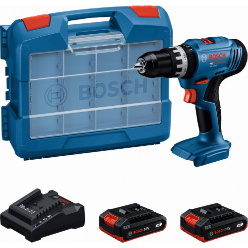 BOSCH GSB 18V-25 PROFESSIONAL Akkus ütvefúró/-csavarozók, 2x 2,0Ah, Koffer 06019K9304 BOSCH GSB 18V-25 PROFESSIONAL Akkus ütvefúró/-csavarozók, 2x 2,0Ah, Koffer 06019K9304