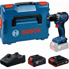 BOSCH GSR18V-52 PROFESSIONAL Akkus fúrócsavarozó, 1 x 2,0Ah +1 x 4,0Ah, L-BOXX 06019S0024