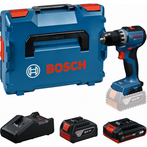 BOSCH GSR18V-52 PROFESSIONAL Akkus fúrócsavarozó, 1 x 2,0Ah +1 x 4,0Ah, L-BOXX 06019S0024 BOSCH GSR18V-52 PROFESSIONAL Akkus fúrócsavarozó, 1 x 2,0Ah +1 x 4,0Ah, L-BOXX 06019S0024