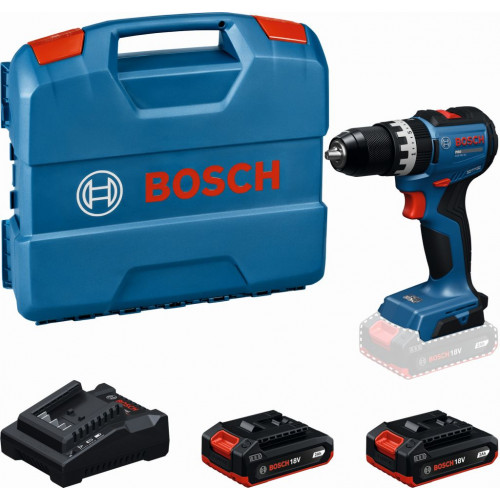 BOSCH GSB18V-52 PROFESSIONAL Akkus ütvefúró/-csavarozók, 2x 2,0Ah, L-Case 06019S0123 BOSCH GSB18V-52 PROFESSIONAL Akkus ütvefúró/-csavarozók, 2x 2,0Ah, L-Case 06019S0123