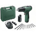 BOSCH EasyDrill 1200 akkumulátoros csavarozó, 2 x 1,5 Ah, GAL 1210 CV, AC kit 06039D3002