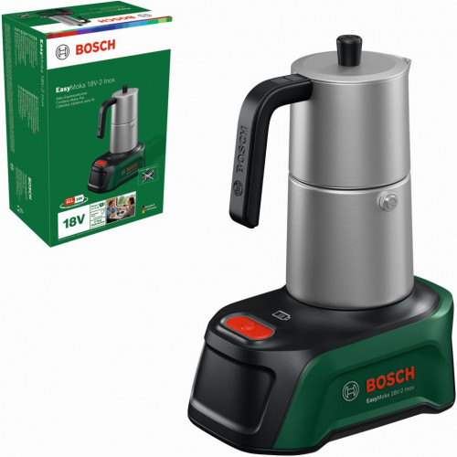 BOSCH EasyMoka 18V-2 Inox Rozsdamentes acél Moka edény, akku nélkül 06039E4100