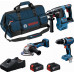 BOSCH Szerszámkészlet 18V PROFESSIONAL GSB+GBH+GWS+2× 5.0+GAL18V-40 0615A002M4