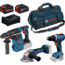 BOSCH PROFESSIONAL Szerszámkészlet GSR + GBH + GWS + 1×GBA 5,0Ah + 1×EXBA + GAL 0615A500AJ