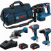BOSCH PROFESSIONAL Szerszámkészlet GSR + GDX + GBH + GWS + 2× 5,0 Ah + GAL18V-40 0615A500B