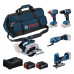 BOSCH Szerszámkészlet PROFESSIONAL GSR + GDX + GKS + GOP + GST + 2× 5,0 Ah 0615A500BV