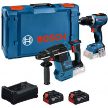 BOSCH Univerzális 18V PROFESSIONAL szett GSR+GBH+2x5,0Ah+GAL 0615A500E4