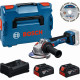 BOSCH GWS 18V-11 S PROFESSIONAL Szerszámkészlet, 2× GBA 5.0Ah + tárcsa + L-BOXX 0615A500E6