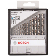 BOSCH 6 részes Robust Line fémfúrószárkészlet, HSS-G, 135°, 1,5–6,5 mm 2607010538