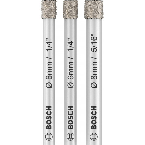 BOSCH PRO Ceramic dry fúrószárkészlet, 6 x 66, 6 x 66, 8 x 66 mm, 3 részes 2607011626