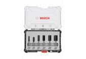 BOSCH 6 részes egyenes élű alakmaróbetét-készlet, 6 mm-es befogószárral 2607017465