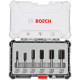 BOSCH 6 részes egyenes élű alakmaróbetét-készlet, 8 mm-es befogószárral 2607017466