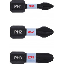 BOSCH Impact Control PH Insert Bits, 3pc 2608522470