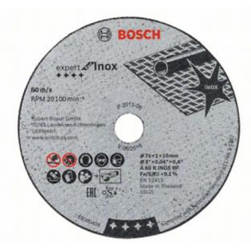 BOSCH Expert for INOX A 60 R INOX BF Darabolótárcsa 76 x1 mm, 5db 2608601520