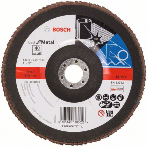 BOSCH Best for Metal fíber csiszolótárcsa X571 180 x 22,23mm 2608606737
