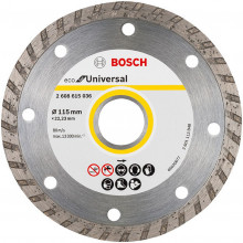 BOSCH ECO For Universal Turbo Gyémánt darabolótárcsa, 115 x 22,23mm 2608615036