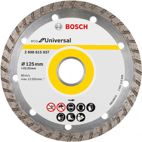 Bosch Folyamatos gyémánttárcsa TURBO ECO 125x22, 23mm, 2608615037