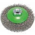 BOSCH kúpos kefe, hullámos huzal, 100, rozsdamentes acél 100 mm, 0,35 mm, M14 2608622108