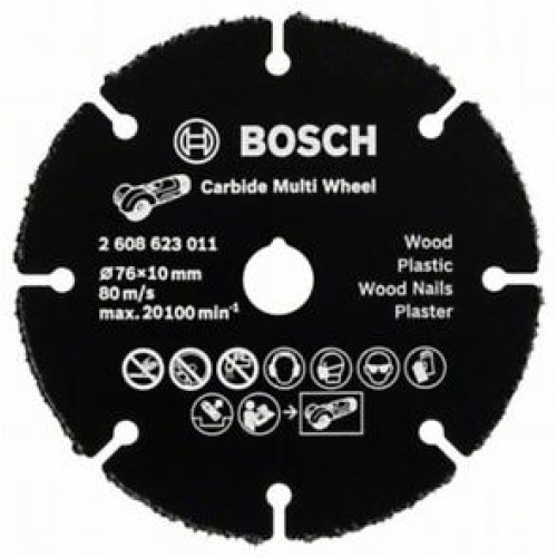 BOSCH Carbide Multi Wheel GWS 12V-76 vágótárcsa, 2608623011