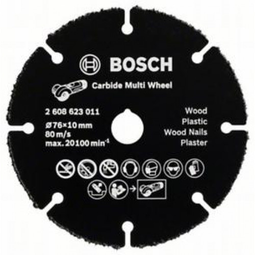 BOSCH Carbide Multi Wheel GWS 12V-76 vágótárcsa, 2608623011