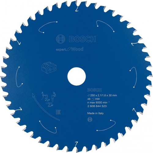 BOSCH Expert for Wood körfűrészlap akkumulátoros fűrészekhez 254x2,1/1,6x30 T48 2608644686