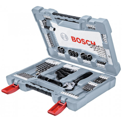 BOSCH X-Line Premium 91 részes fúró készlet és csavarozó bit készlet 2608P00235