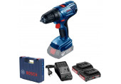 BOSCH GSR 180-LI PROFESSIONAL Akkus fúrócsavarozó (18V/2x2,0Ah) koffer 06019F8109