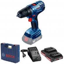 BOSCH GSR 180-LI PROFESSIONAFúrócsavarozó 2x 2Ah, Li-Ion akkuval, 54Nm + Koffer 06019F8109