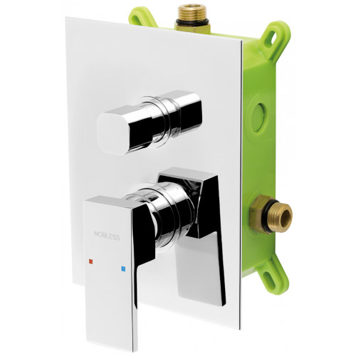 NOVASERVIS EDGE Fal alatti csaptelep 2-es doboz kivezetéssel, króm, BOX36051R,0