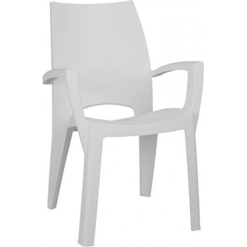 ALLIBERT SPRING kartámaszos műanyag kerti szék, világosszürke 227729 (17186172)