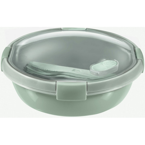 CURVER SMART TO GO 1L Kerek ételtartó 20x9cm, matt zöld 249953 (00953-Q19)