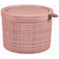 CURVER JUTE kerek doboz tetővel 2L, rózsaszín 255197 (01903-204)