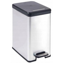 CURVER SLIM BIN pedálos szemetes 25L, ezüst 213300 (02339-582)