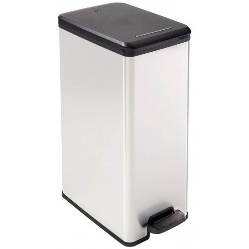 CURVER SLIM BIN pedálos szemetes 40L, ezüst 213298 (02340-582)