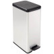 CURVER SLIM BIN pedálos szemetes 40L, ezüst 213298 (02340-582)