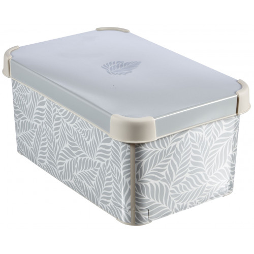 CURVER S Tároló doboz 29,5 x 19,5 x 13,5 cm levelek 247422 CURVER S Tároló doboz 29,5 x 19,5 x 13,5 cm levelek 247422