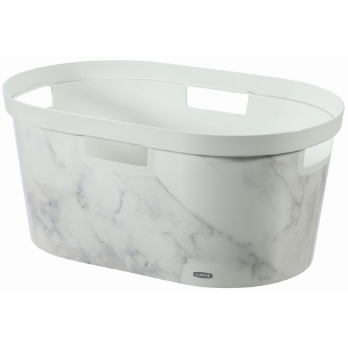 CURVER INFINITY 39L kosár tiszta ruhák számára 58,5 x 38,5 x 26,5 cm márvány 245500