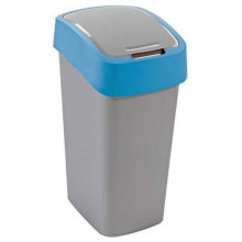 CURVER FLIP BIN billenő fedeles szemetes 45L, ezüst/kék 217818 (02172-734)