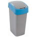 CURVER FLIP BIN billenő fedeles szemetes 45L, ezüst/kék 217818 (02172-734)